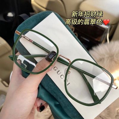89861/近视眼镜女有度数大框超轻显瘦素颜神器防蓝光辐射护目韩版平光镜