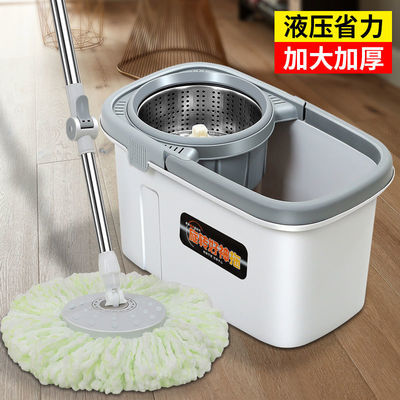78861/加大加厚家用旋转拖干湿两用免手洗平板拖把桶懒人拖地神器一拖净