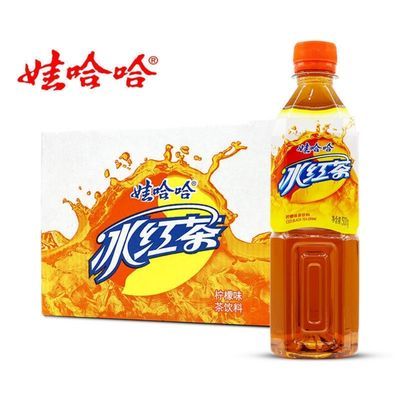 娃哈哈经典冰红茶龙井绿茶500ml*4瓶整箱装贵州批发包邮