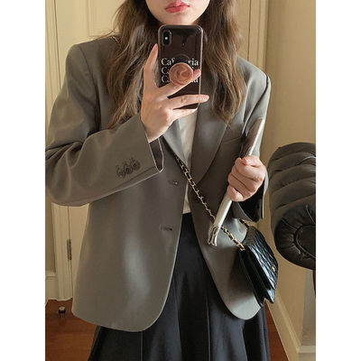 97171/西装外套女春秋款短款矮个子上档次网红爆款上衣秋季2021新款西服