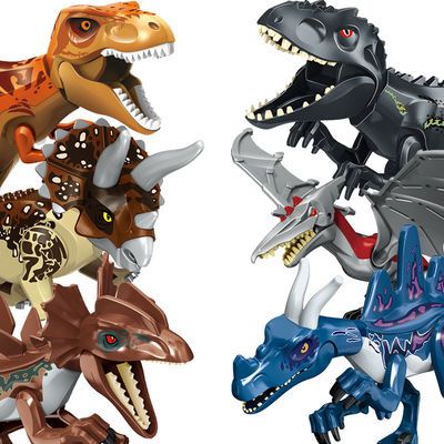 兼容乐高大号拼装儿童恐龙玩具侏罗纪世界模型益智积木组装拆装【2月9日发完】