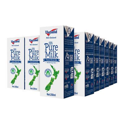 91677/纽仕兰Theland新西兰进口纯牛奶3.5g蛋白250ml*24盒营养早餐饮品