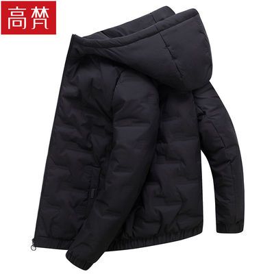 108892/高梵秋冬季轻薄羽绒服男2021新款韩版连帽羽绒潮流加厚上衣外套男