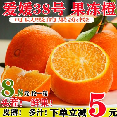 四川爱媛38号果冻橙现摘薄皮手剥橙当季新鲜水果甜橙柑橘批发桔子