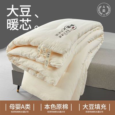 106239/百思寒大豆纤维被子A类冬被保暖加厚春秋被宿舍棉被水洗棉被芯冬