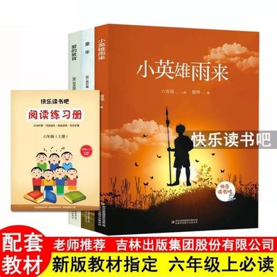 人教版快乐读书吧小学六年级上册指定必读课外全套童年小英雄雨来拼团