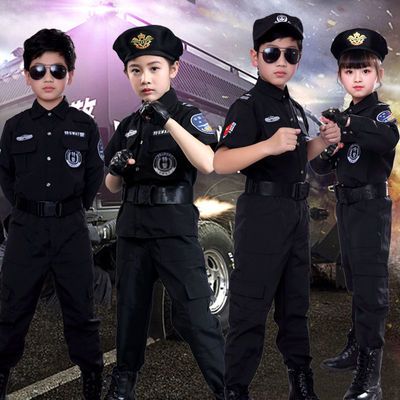 儿童警官服装警男童小军装特警野战特种兵套装幼儿园角色扮演服装