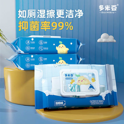 93373/湿厕纸杀菌抑菌99%卫生湿纸巾可直接冲马桶私处独立包装小包便携