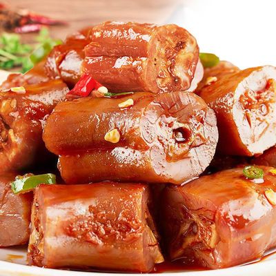 91821/【超值∃O包】亲零嘴鸭脖子鸡脖风干烤脖网红零食小吃熟食辣卤味