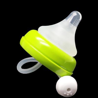 奶嘴带吸管一体式宽口径通配玻璃/PPSU奶瓶配件超软硅胶鸭嘴水嘴