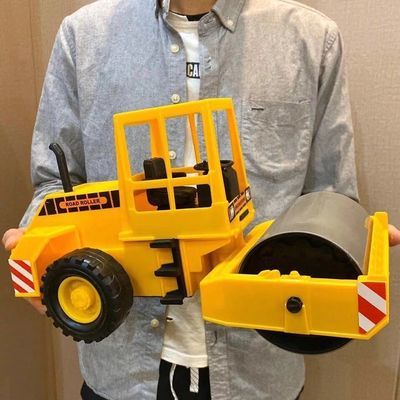 儿童玩具超大号惯性压路机平地挖土机工程车套装玩具男孩模型车3