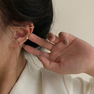 学生韩版简约高级感耳夹无耳洞女法式ins耳骨夹仙气森系超仙耳
