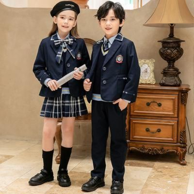 109855/中学生校服套装西装春秋装儿童班服演讲西服秋冬小学生幼儿园园服