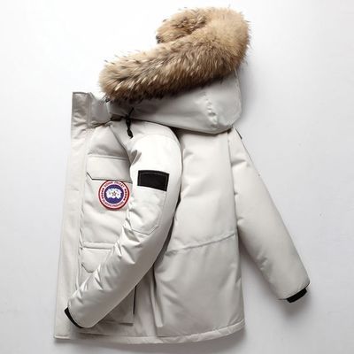 136418/加拿大鹅羽绒服男加厚2021年冬季新款大毛领派克潮鹅情侣款滑雪服