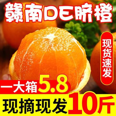 【超低价】江西赣南脐橙橙子新鲜9斤大果当季水果手剥冰糖甜橙5果