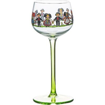 阿尔萨斯小人杯高脚杯ins高颜值红酒杯卡通鸡尾酒杯可爱玻璃杯