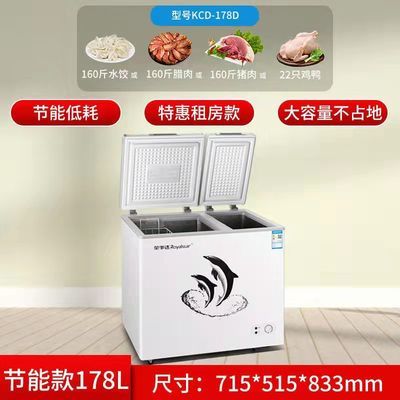 129880/荣事达小冰柜节能小冰箱小型迷你两用冷藏冷冻商用大容量特价冰柜