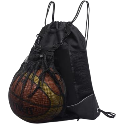 篮球包多功能抽绳双肩包隐藏式网袋头盔鞋子帅气网红运动背包