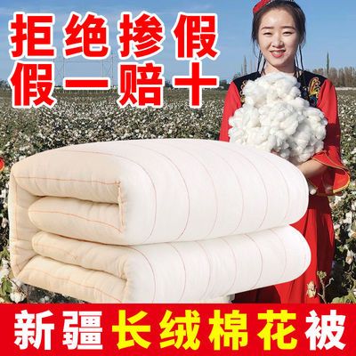 新疆棉被冬被加厚纯棉花被子被芯春秋棉絮床垫被褥子单人学生棉胎