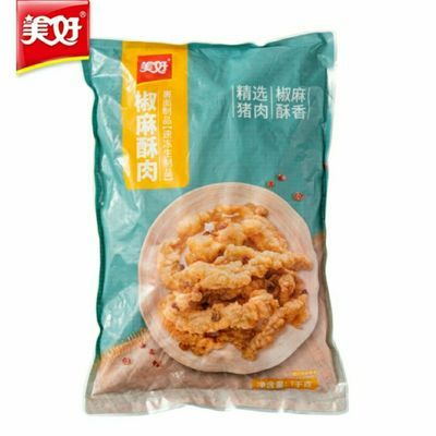 109869/美好椒麻酥肉1kg短条网红零食油炸猪肉小酥肉半成品酥脆可口