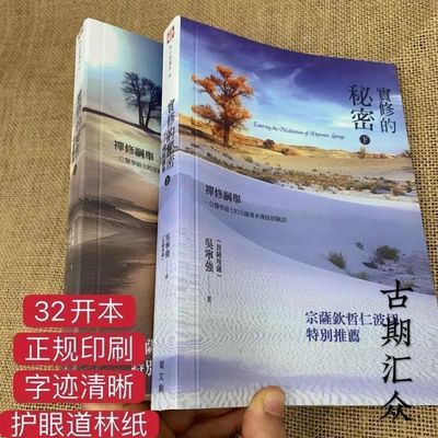 122941/实修的秘密上下册禅俢的备用秘笈藏传佛教书籍