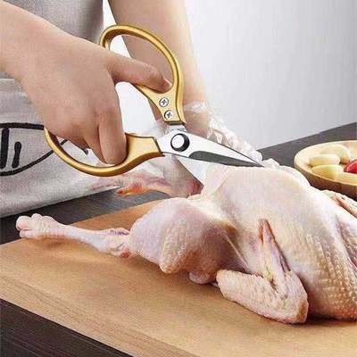 剪刀外贸家用不锈钢鸡骨剪厨房神器日式强力鸡骨菜肉削皮器水果刀