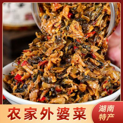 186508/外婆菜下饭菜熟食湖南特产香辣梅干菜咸菜开胃菜萝卜干罐装即食菜