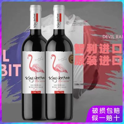【2瓶清仓价】智利红酒进口白鸟佳酿干红葡萄酒中央山谷火烈鸟