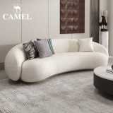 骆驼北欧创意设计师异形沙发意式极简现代简约家用客厅羊羔绒沙发