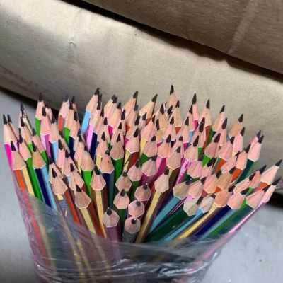 外贸甩单瑕疵铅笔学生铅笔绘画铅笔儿童铅笔盲盒铅笔书写铅笔考试