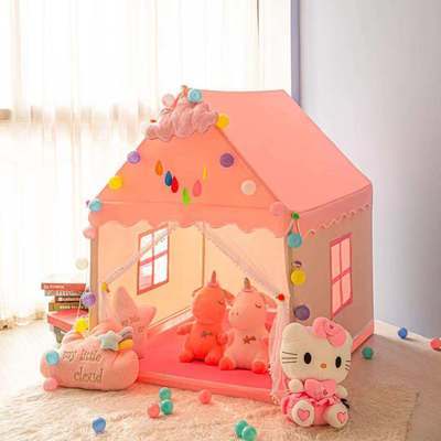 兒童帳篷室內游戲屋公主房子女孩室內家用睡覺床上分床神器玩具屋