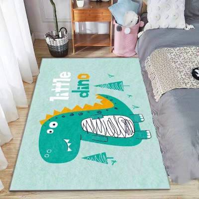 儿童客厅床边卡通恐龙跳房子防滑隔音地垫升级吸水耐磨