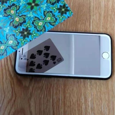 魔术道具实用手机反镜子膜光膜扑克底照烟盒底照普通扑克识牌