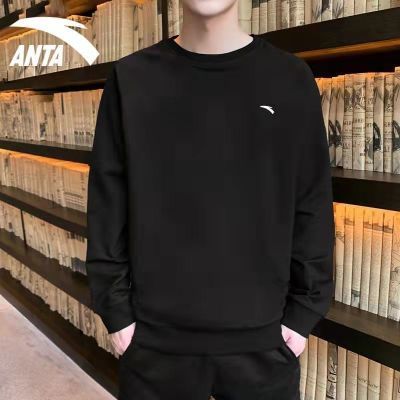 127178/国潮纤维安踏春秋冬卫衣男女加绒加厚纯棉保暖上衣宽松休闲运动服