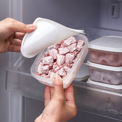 日本进口冻肉盒冰箱肉类冷冻分装盒葱姜蒜专用收纳食品级保鲜盒