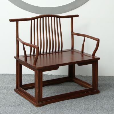 新老榆木主人椅实木免漆官帽椅餐椅茶椅榫卯圈椅大禅椅实木椅子