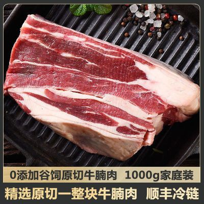 172731/希菲生鲜 0添加谷饲原切牛腩肉1000g装无注水不调理不拼接牛腩肉