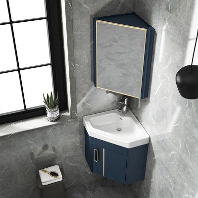 小户型太空铝浴室柜组合一体陶瓷盆柜卫生间洗漱台洗脸盆洗手盆柜