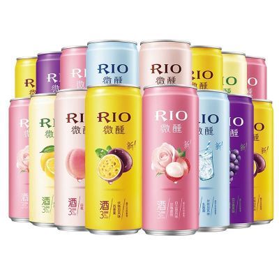 RIO锐澳微醺预调鸡尾酒330ml*10罐RIO一整箱低度果酒微醺少女洋酒