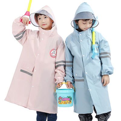 6-12岁儿童雨衣带耐穿书包位中大童小学生专用全身一体式防暴雨衣