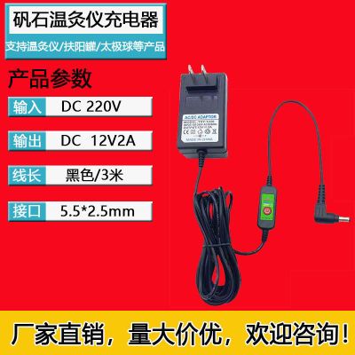12V2A温灸仪太极球扶阳罐加热插电温灸罐按摩器可调控温充电器