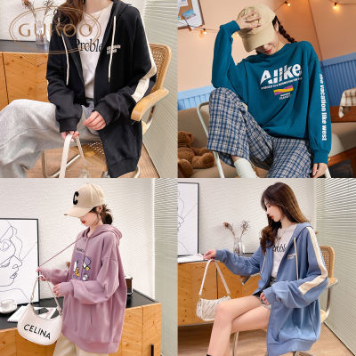 147620/【清仓】GUKOO/果壳春季女装上衣卫衣连帽上衣圆领套头开衫卫衣