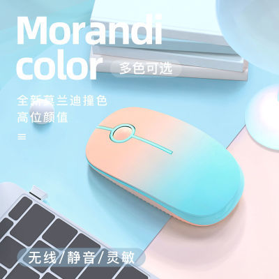 158478/渐变色无线鼠标静音适用于苹果戴尔联想笔记本电脑办公台式无限鼠