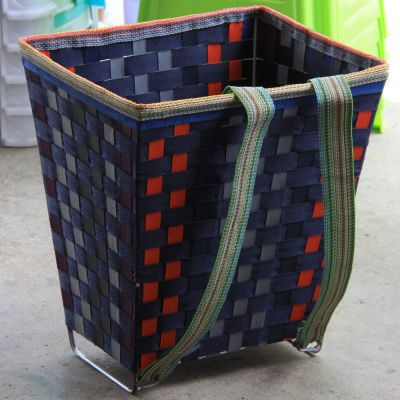 购物置物背篼彩色传统编织背篓竹编收纳框买菜舞蹈道具家用背筐