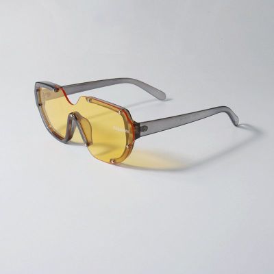设计感朋克未来感一片式墨镜UV400高颜值个性拍照潮撞色太阳