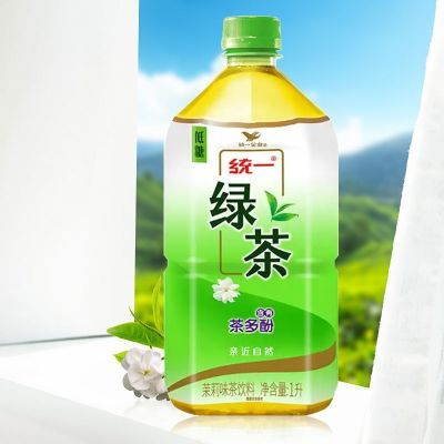 统一绿茶1L1000ml大瓶饮料实惠畅饮装茉莉绿茶一整箱更合适低糖