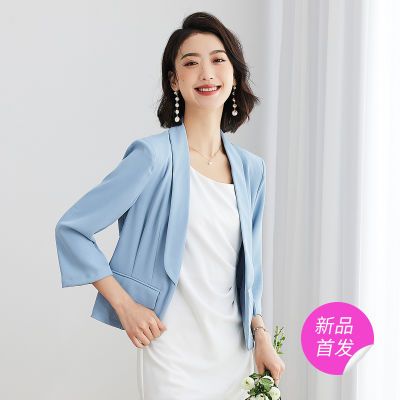 欧力丝OLiSi女装时尚小个子百搭修身显瘦短款西装西服外套上