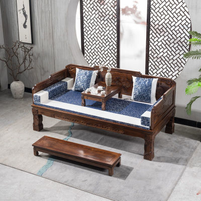 罗汉床实木新中式榆木小户型沙发组合简约现代仿古禅意床榻贵妃榻