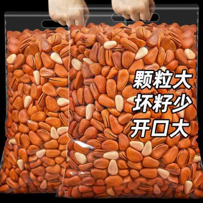 大颗粒东北松子开口松子罐装总重500g/250g/100g坚果零食大礼包