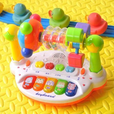 儿童多功能电子琴婴儿摇铃音乐琴宝宝0-3-6岁益智早教机幼儿